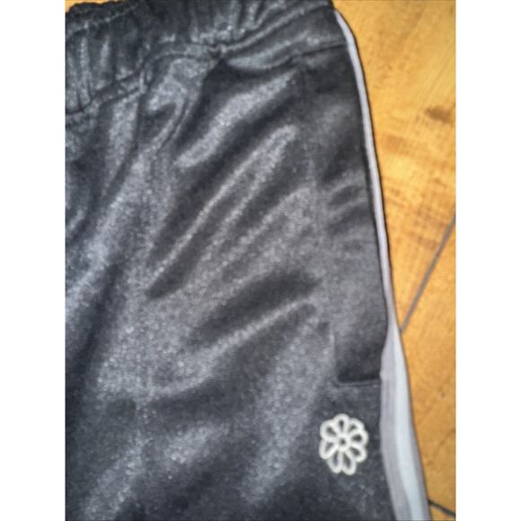 Urban Outfitters Black Striped Track Pants Medium 34x30 Pleated Retro Y2K - Picture 4 of 4